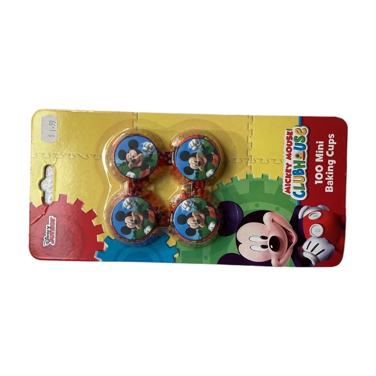 Mickey Mouse Mini Baking Cups, 100 Pack