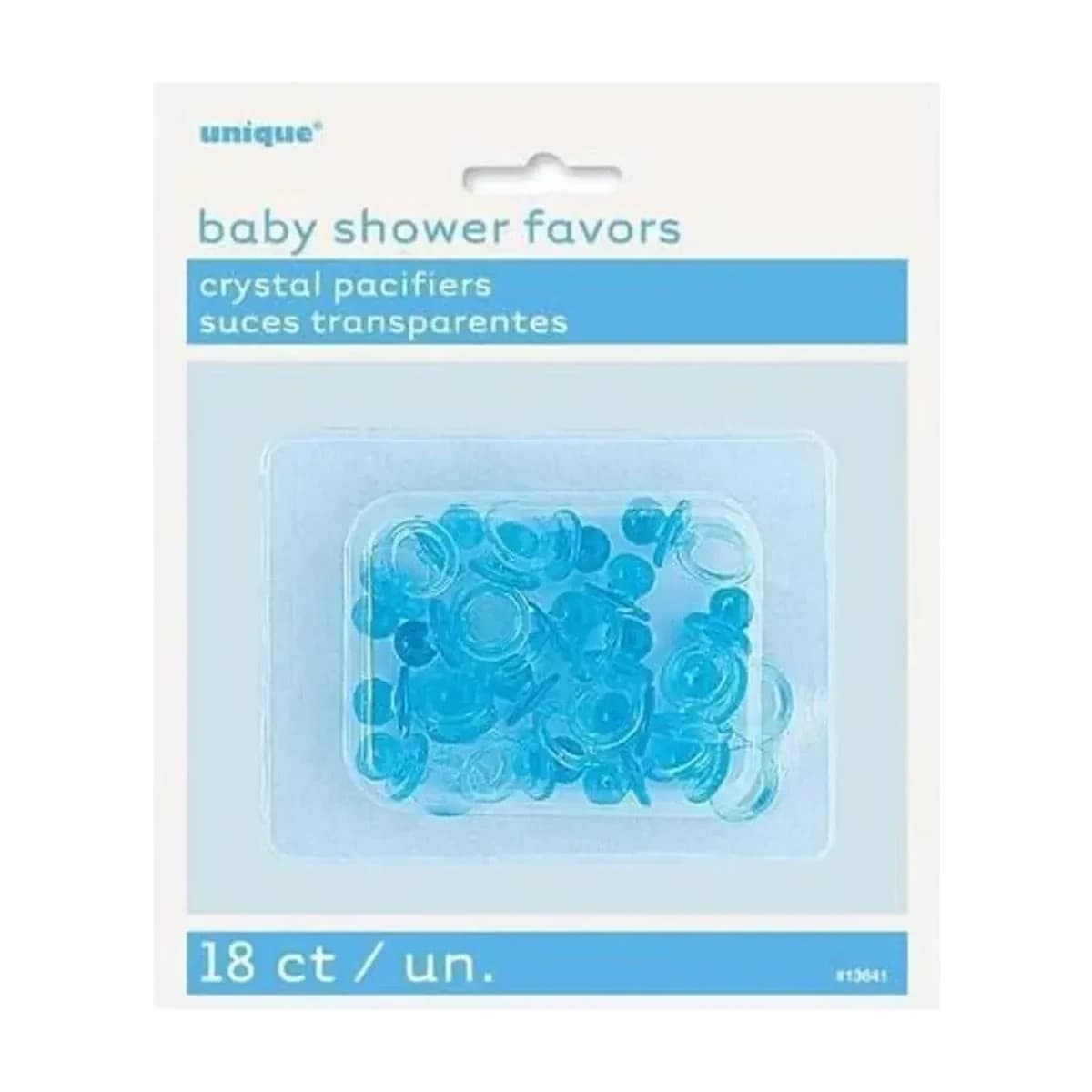 Blue Crystal Pacifiers, 18 Pack