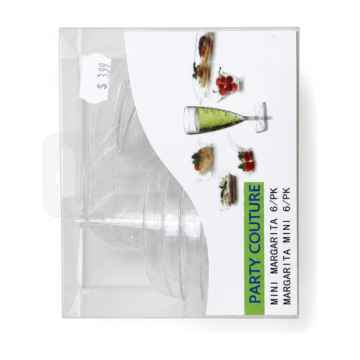 Clear Mini Margarita Glasses, 6 Pack