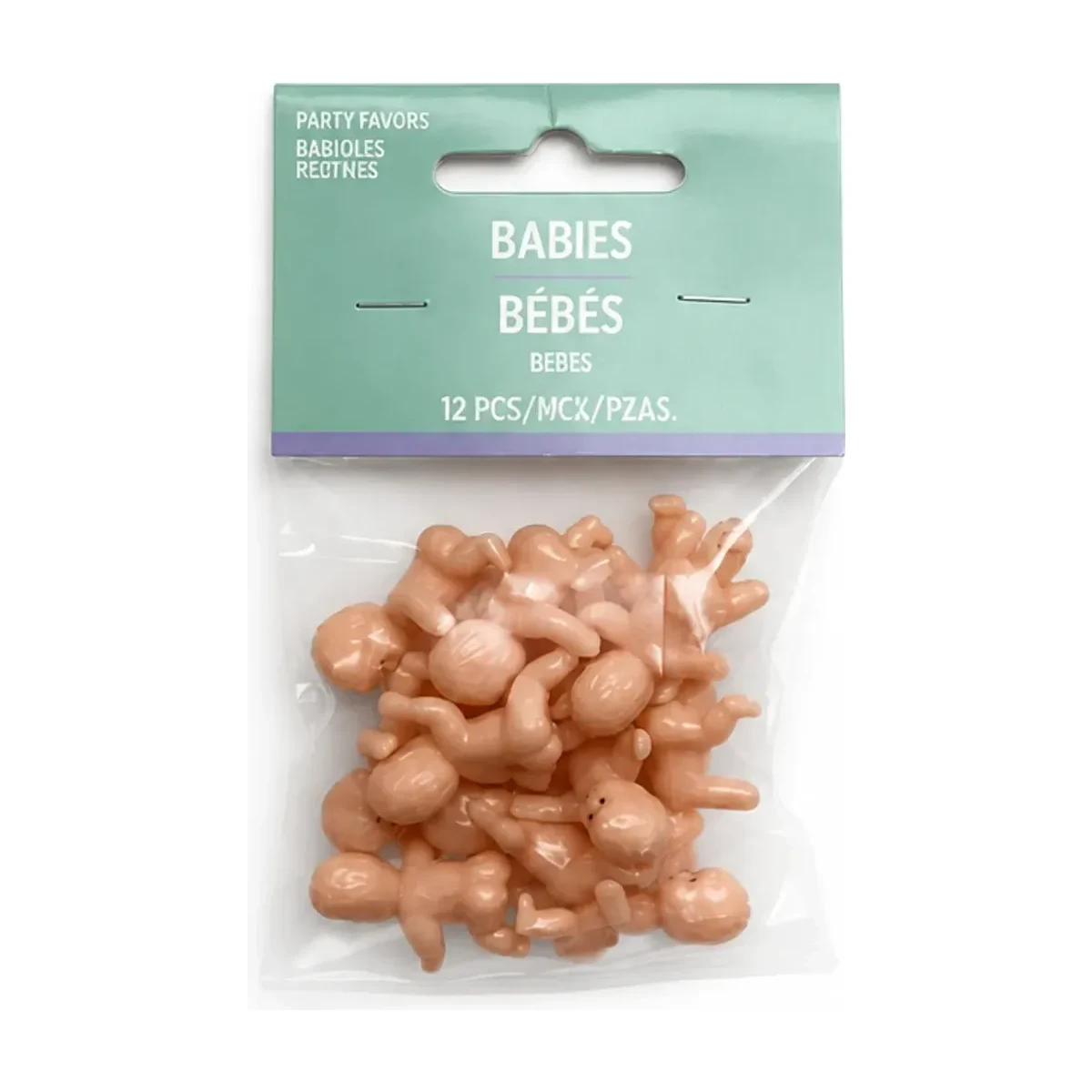 Mini Plastic Babies Party Favours, 12 Pack