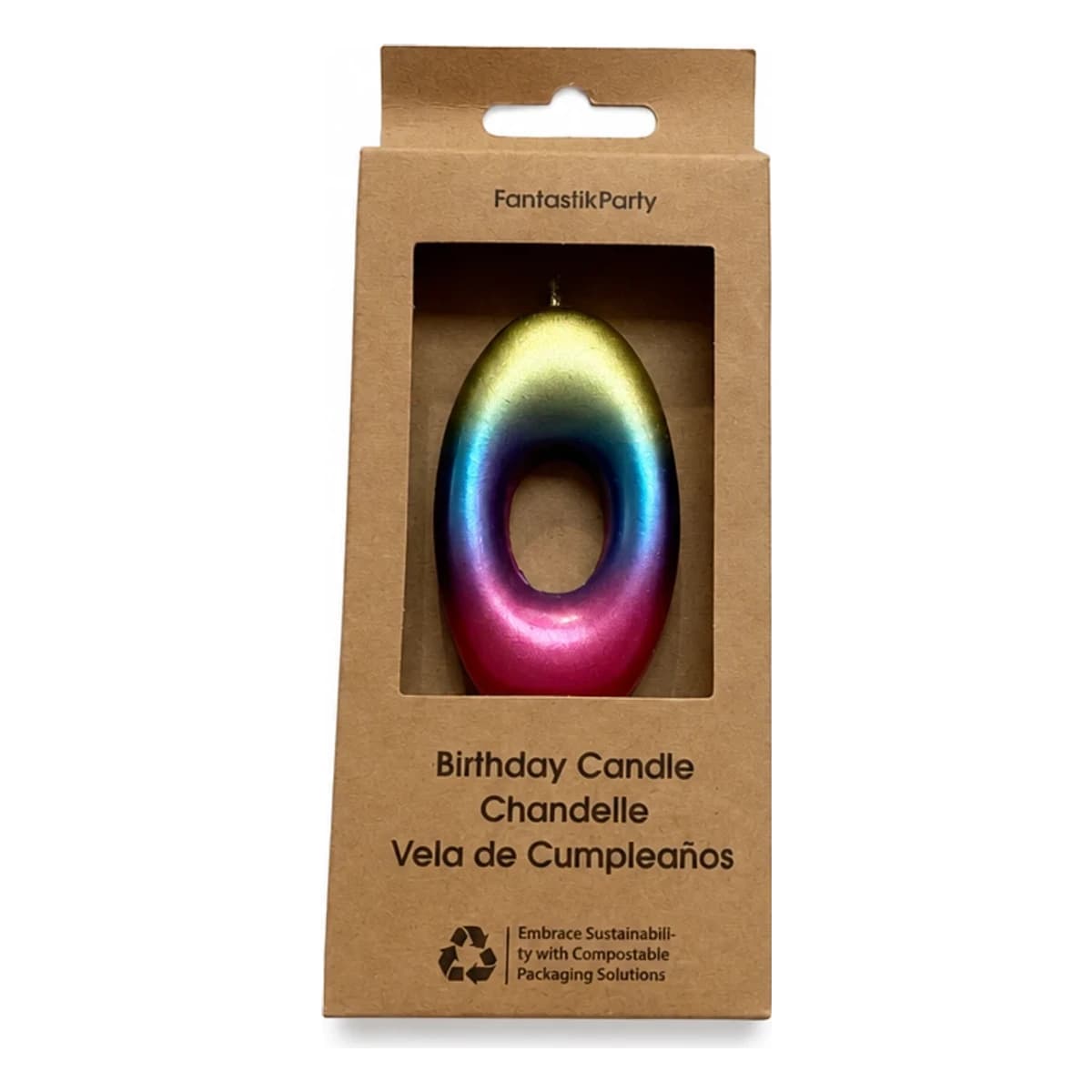 Multicolour Birthday Candle #0