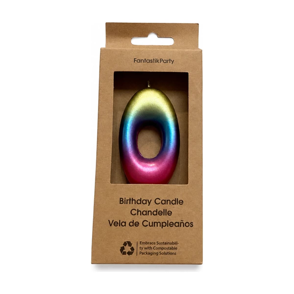 Multicolour Birthday Candle #0