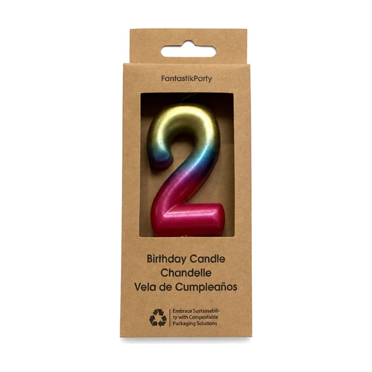 Multicolour Birthday Candle #2