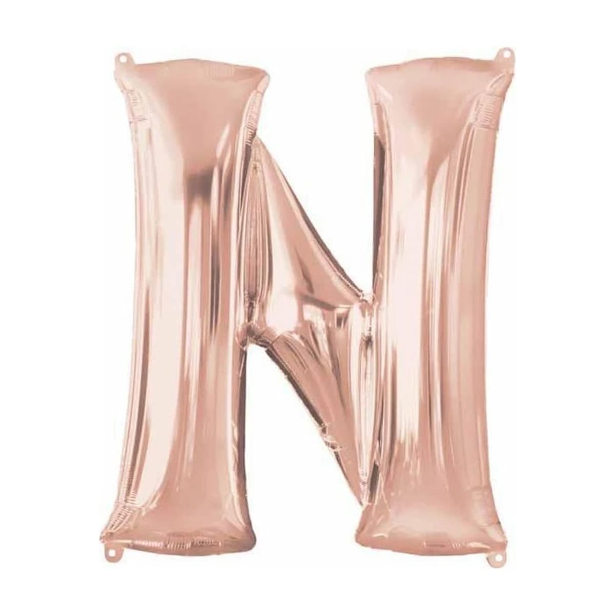 34" Foil Balloon - Rose Gold Letter N