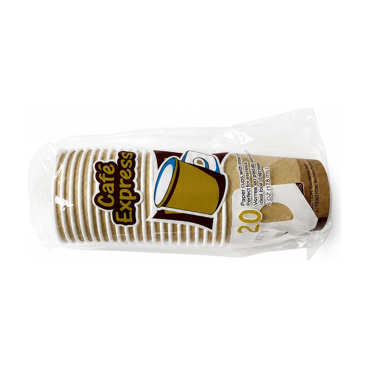 Paper Cups with Handles, 6 oz 20 Pack