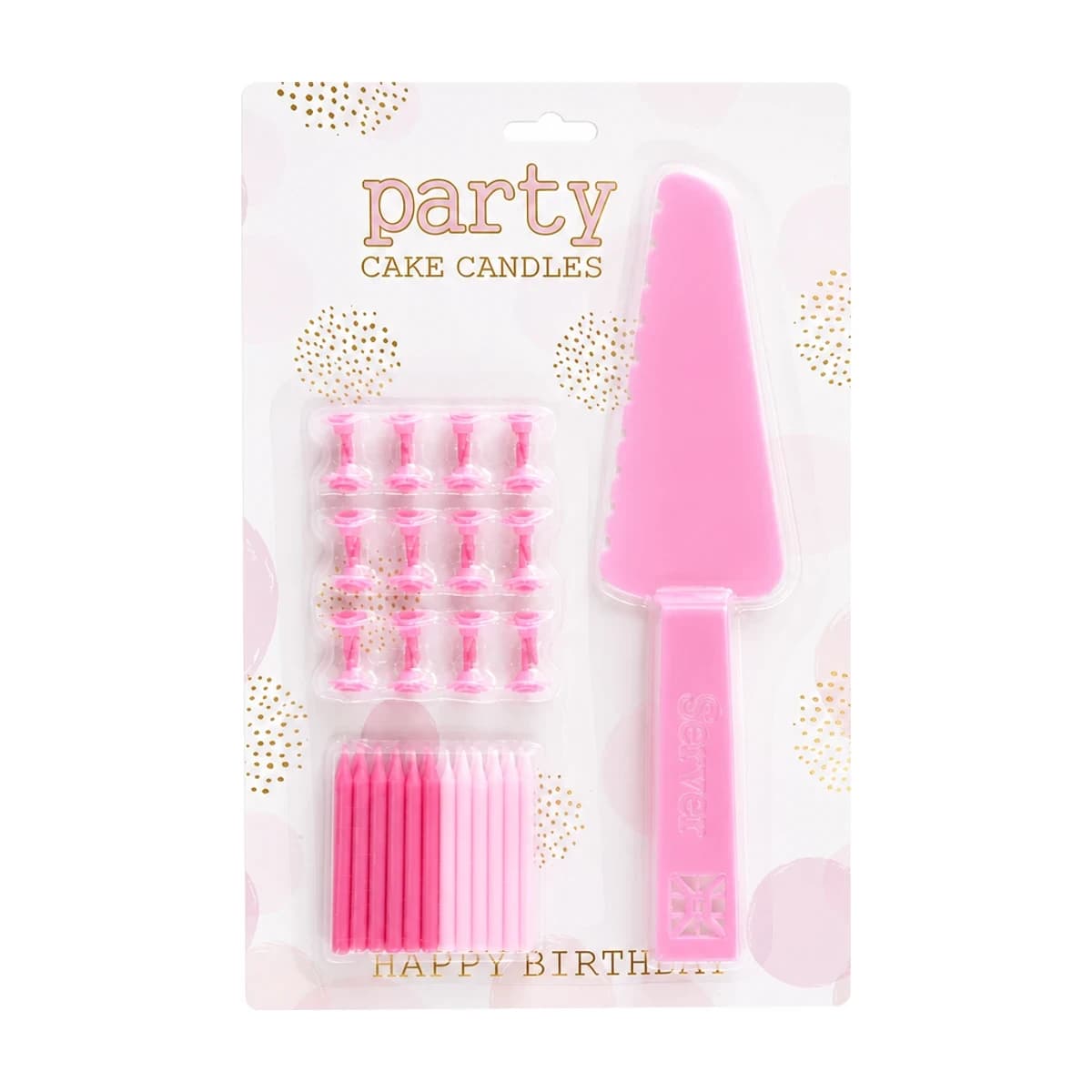 Pink Party Cake Candle