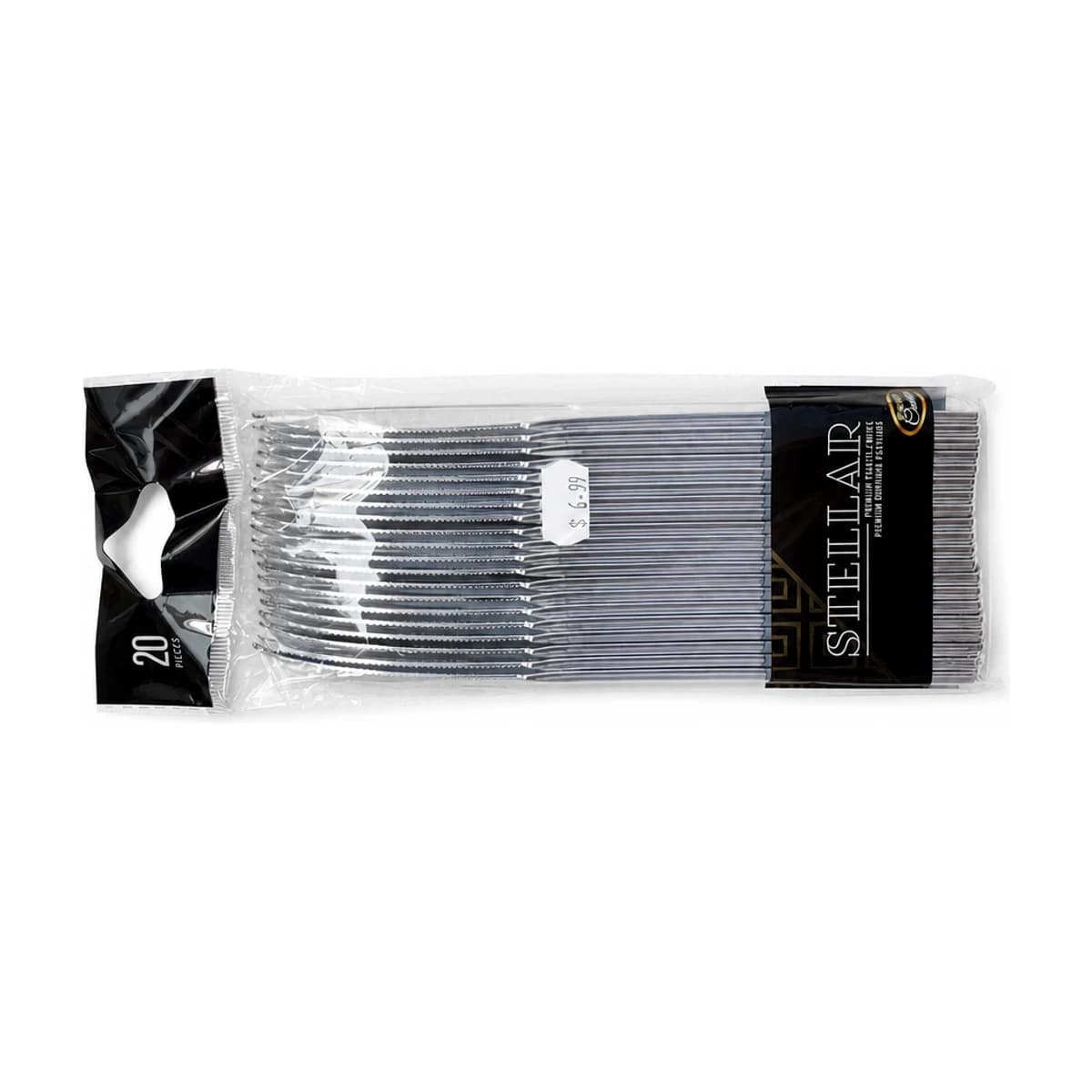 Silver Heavy Duty Plastic Knives, 20 Pack