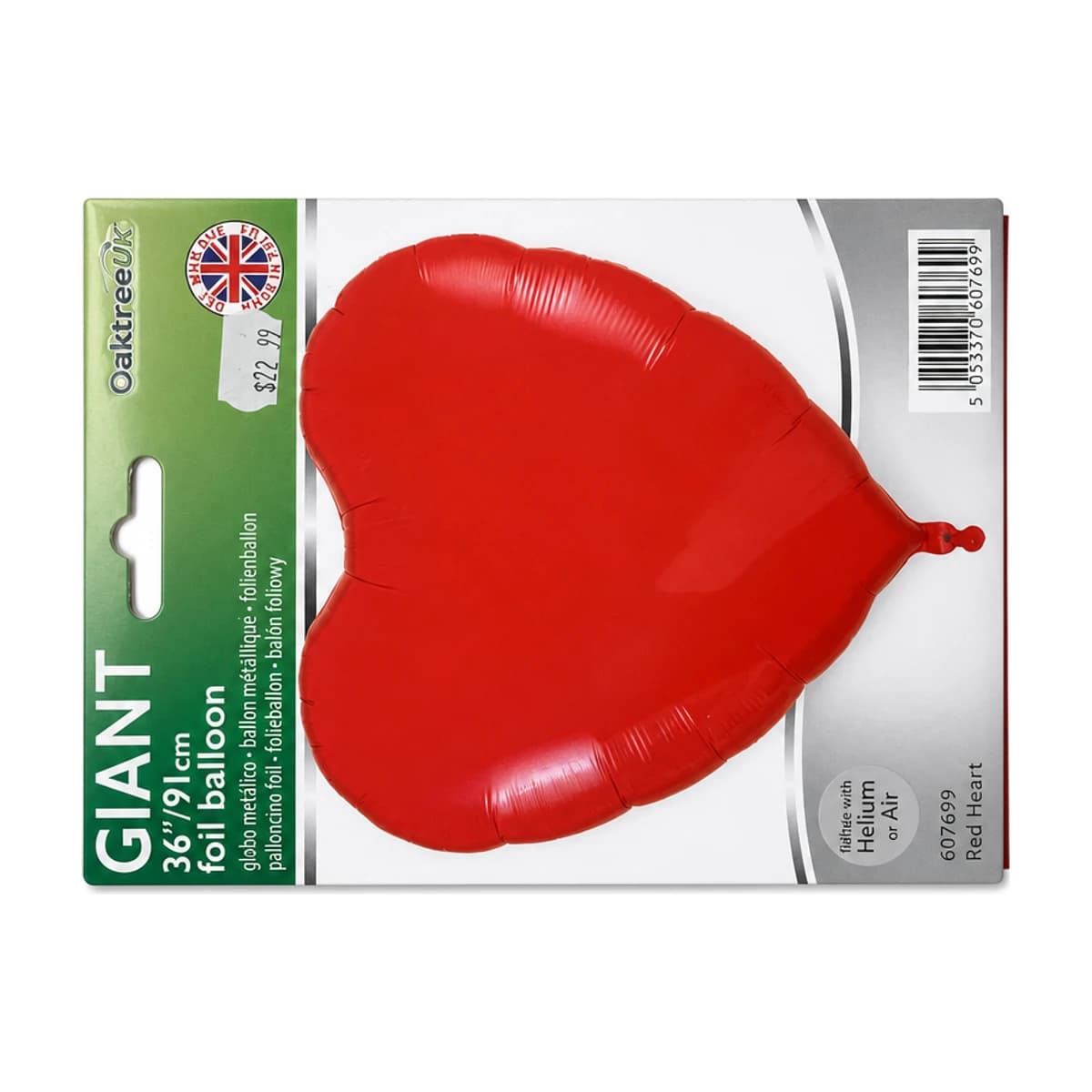 Red Heart Balloons 36”
