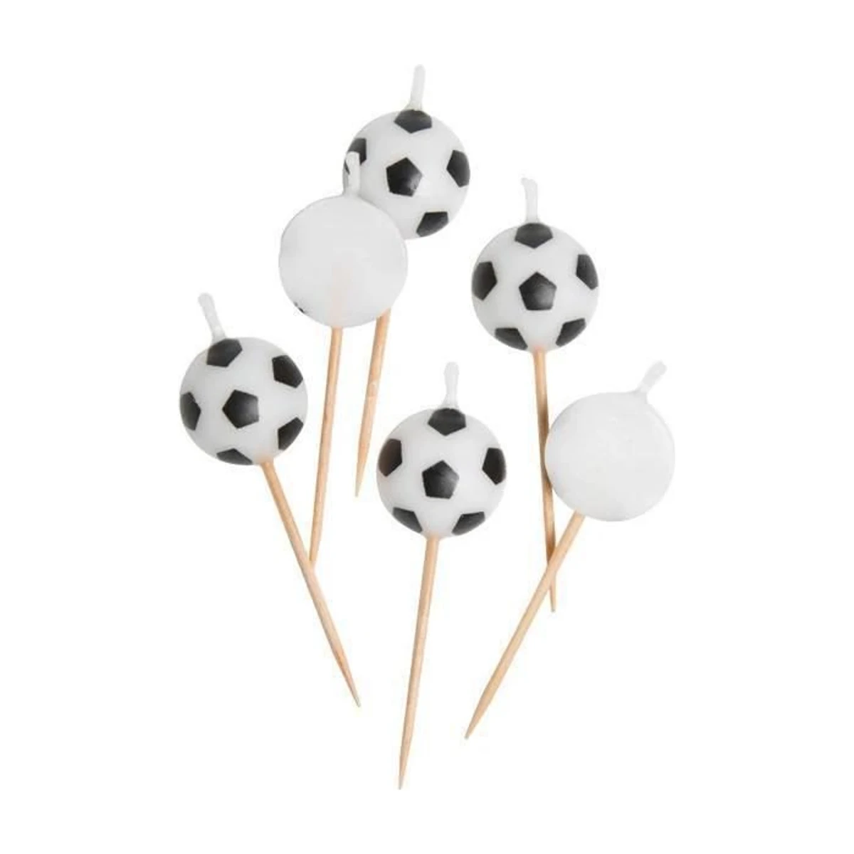 6ct Soccer Ball Birthday Candles
