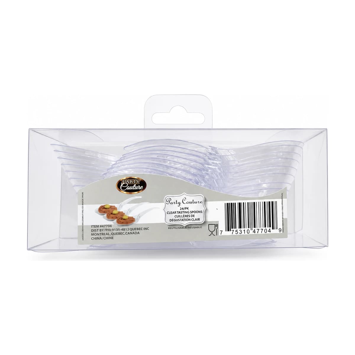 Clear Tasting Spoons, 24 ct