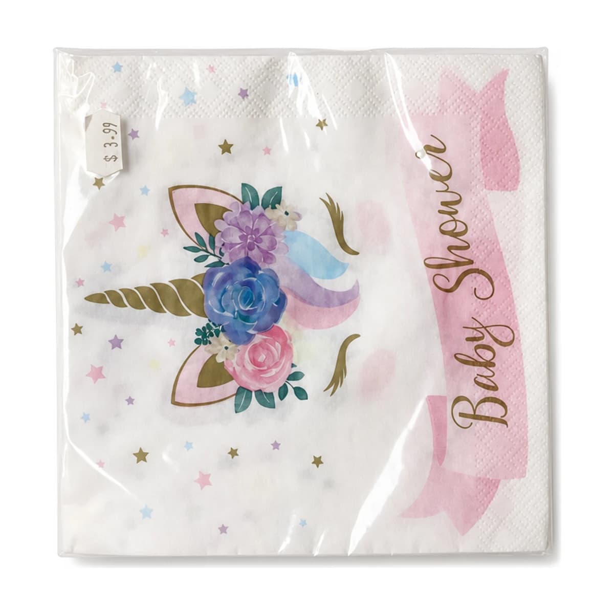 Unicorn Baby Shower Napkin 12”