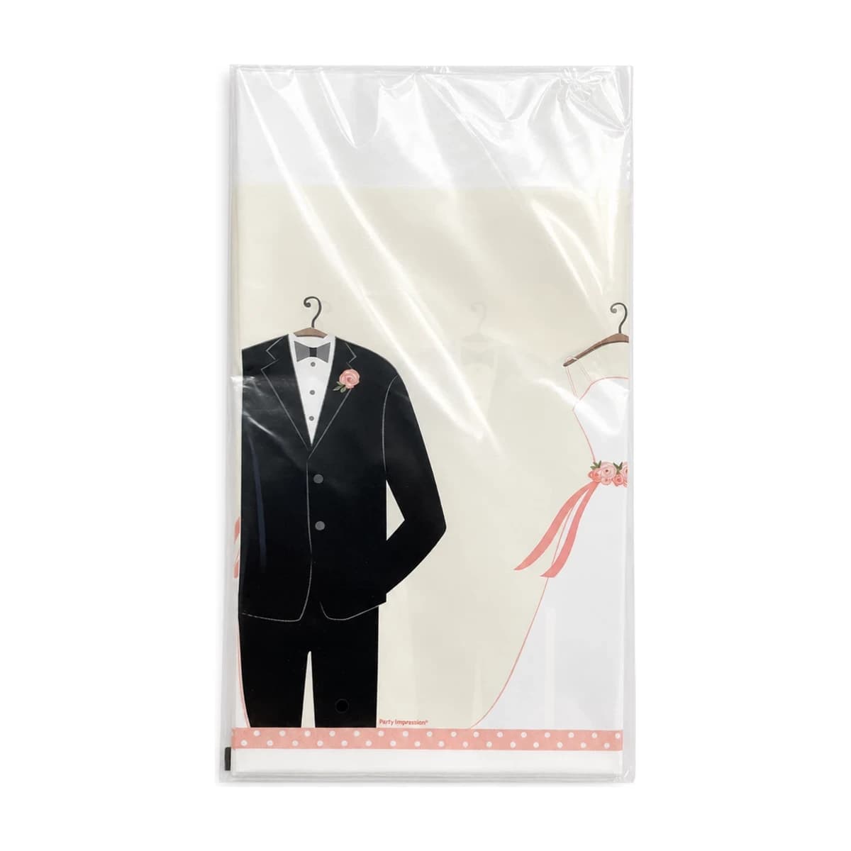 Wedding Attire Table Cover, 54 x 84 in