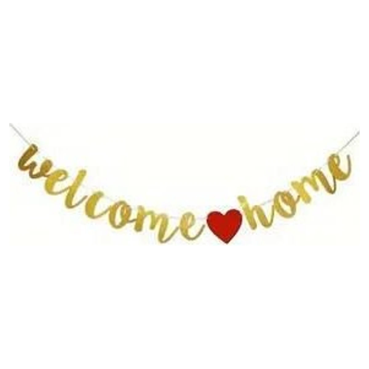 Welcome Home Banner Gold